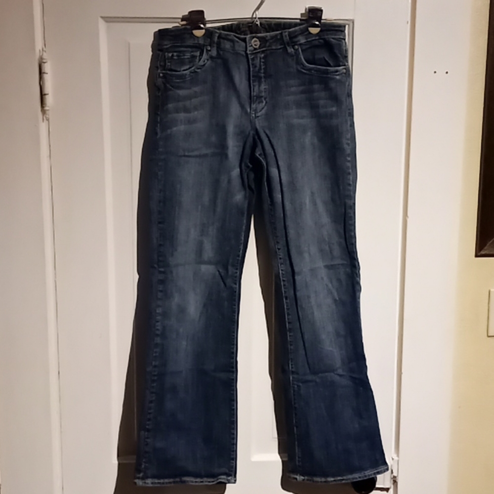 Size 10, flare bottom jeans